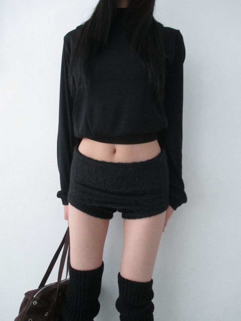fur shorts