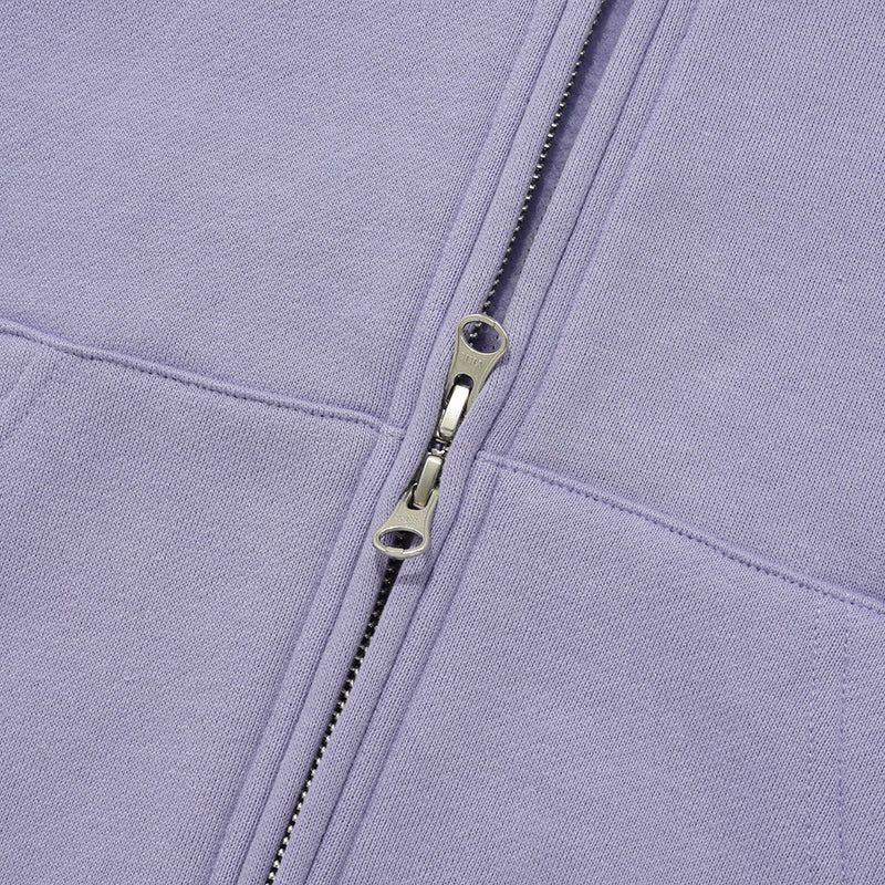 DOODLE CHERRY CIRCLE LOGO NAPPING HOODIE ZIP UP [LAVENDER]