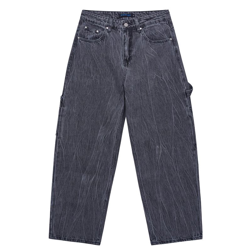Sserpe(セルぺ)の「Curved Carpenter Crack Denim Pants Grey(Pants)」