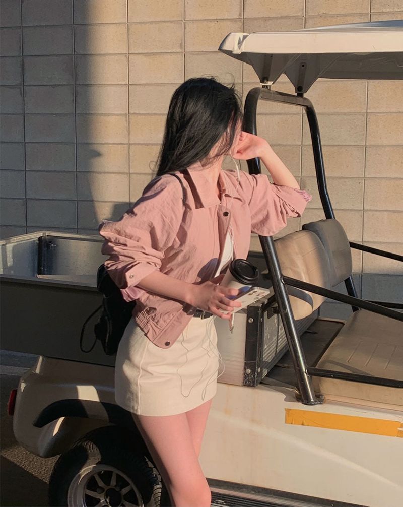 [Bellide made] Bubble Hidden Cropped Field Jacket