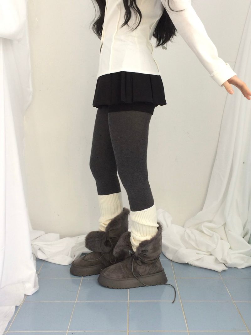 プリーツレイヤースカートパンツ
