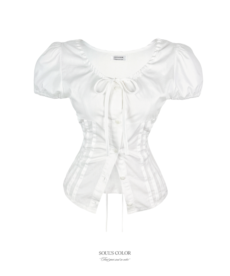SOUL'S COLOR（ソウルズカラー）の「[MADE] Sophia ribbon blouse（Tops）」