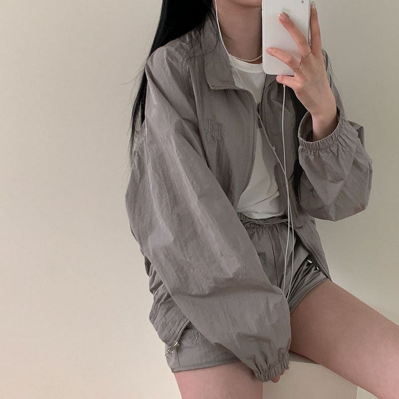 [Bellide made] Two-Way Anorak Windbreaker