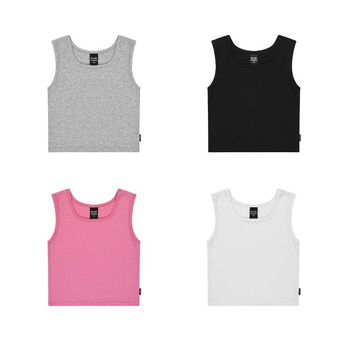 SLIM FIT LOGO SLEEVELESS [4color]