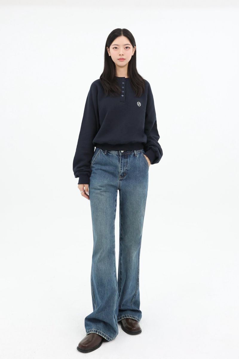 SIGNATURE LOGO FLARE DENIM code 26007