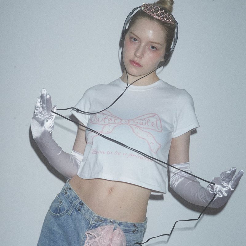 SW'S RIBBON T- SHIRTS - WHITE