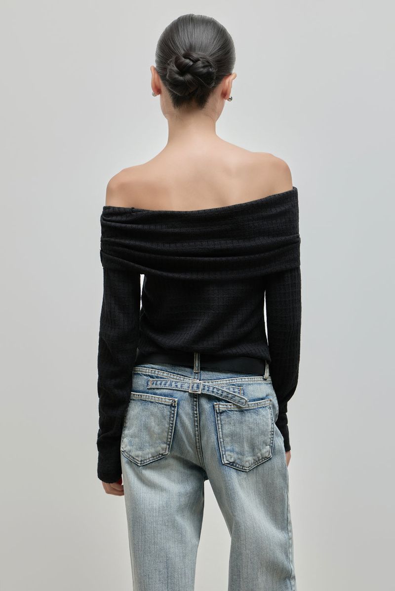 Buckle Denim Pants