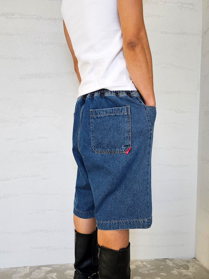 VENTIQUE Washed Bermuda denim PT 2color