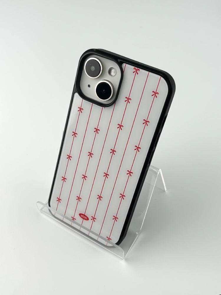 Strip Ribbon Magsafe Glass Bumper Case