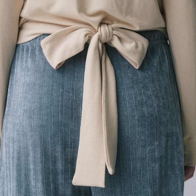RIBBON TAIL LONG SLEEVE, BUTTER
