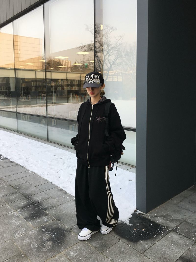 Star Patchwork Fleece Hooded Zip-Up (2c)