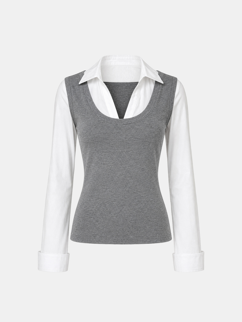Emma Layered Collar Shirt