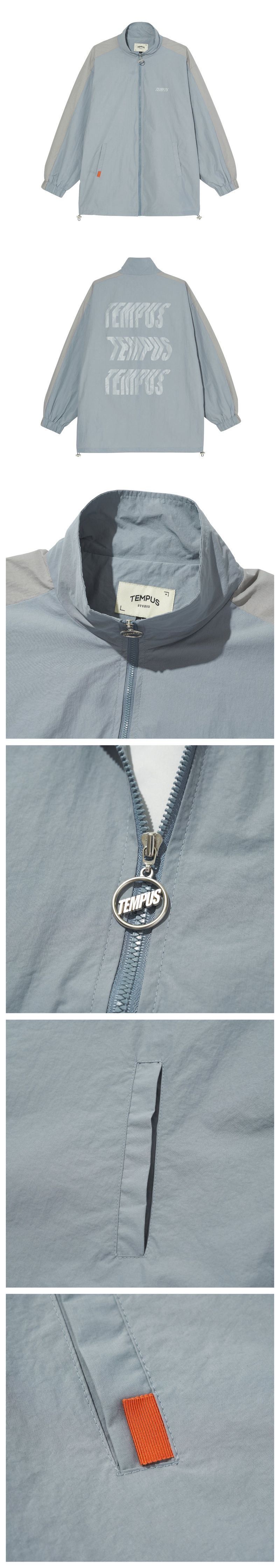 SIGNATURE LOGO WINDBREAKER [GRAY]