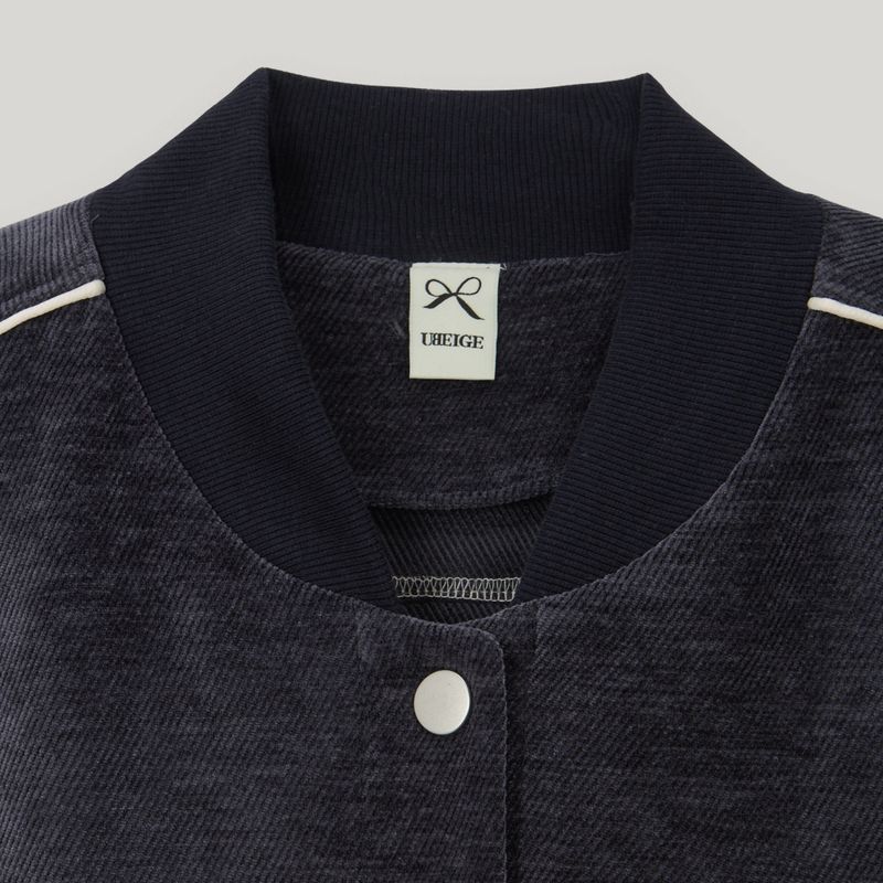 Navy/Cream Two Tone Varsity Jacket