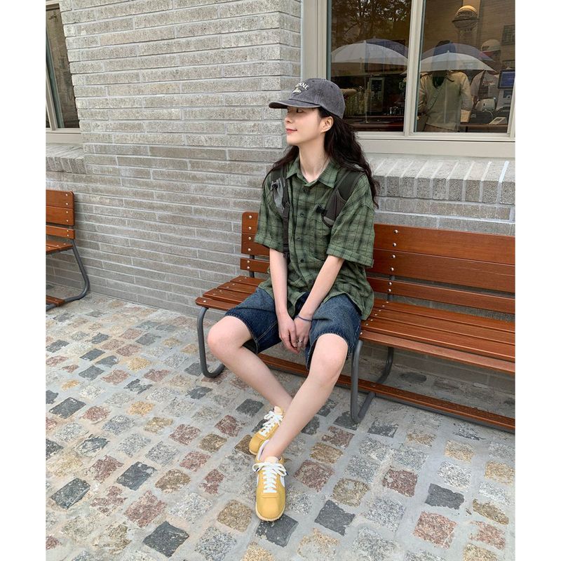 Kirin Bermuda denim pants