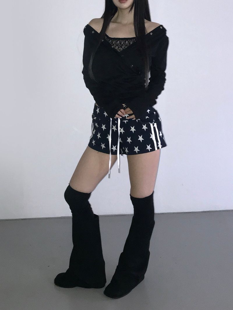 snap cross hoodie top(3 color)