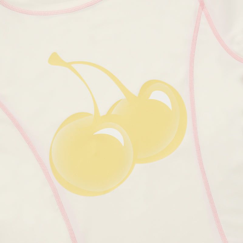 BIG CHERRY CROP RASHGUARD [IVORY]