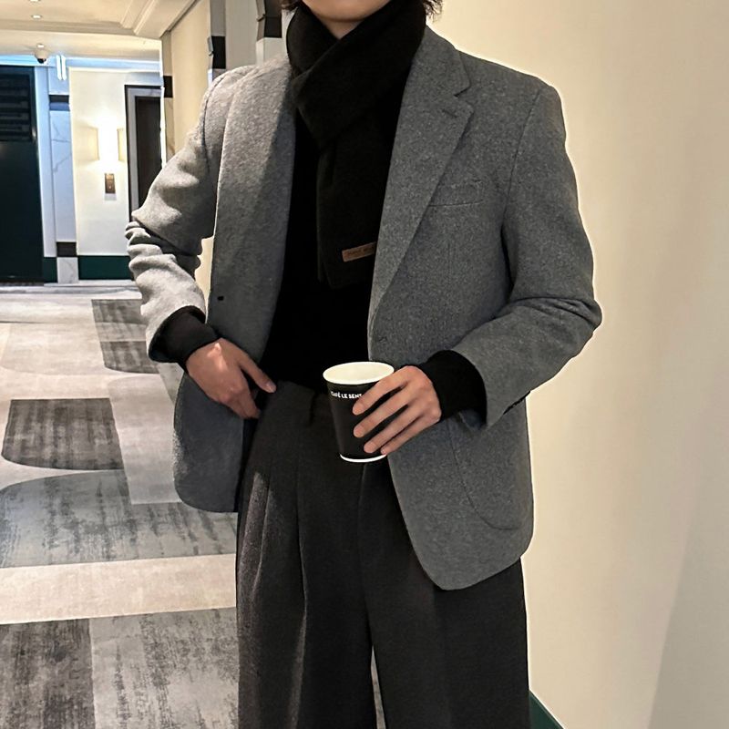 LMN Celine Wool Two Burton Single Jacket (4 colors)