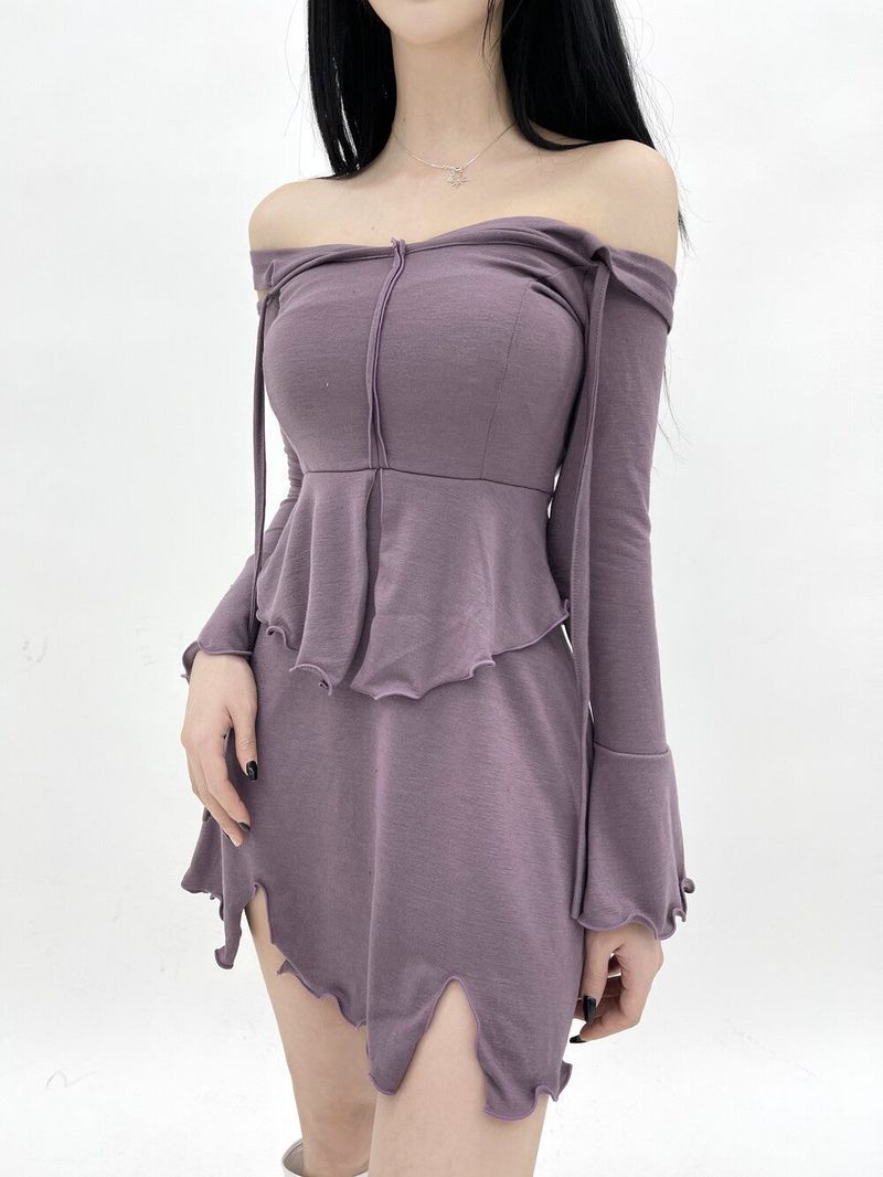 793. Kira halter off slit mini ops (2color)