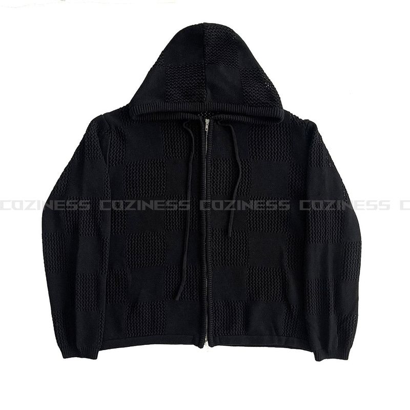 Noir Two-Way Hood Zip-Up (4 colors)