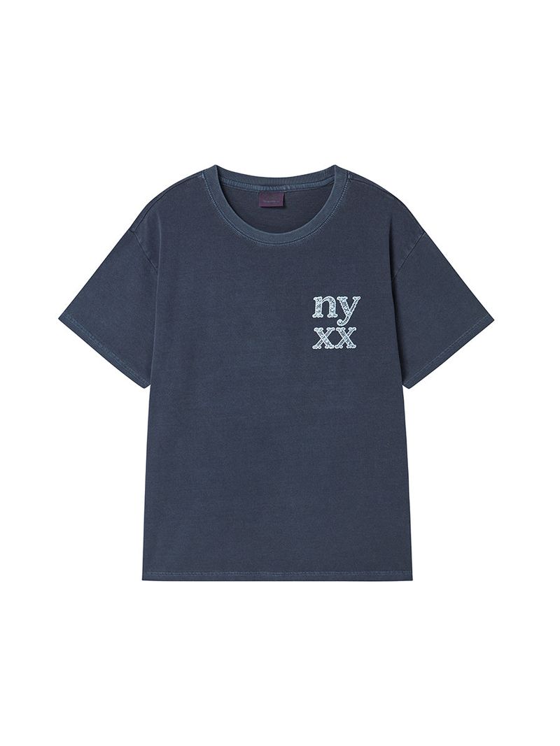 LACE LOGO TEE NAVY