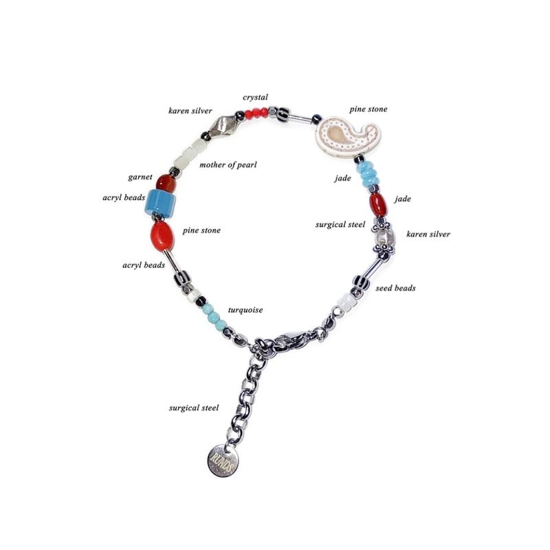paisley gemstone bracelet 002