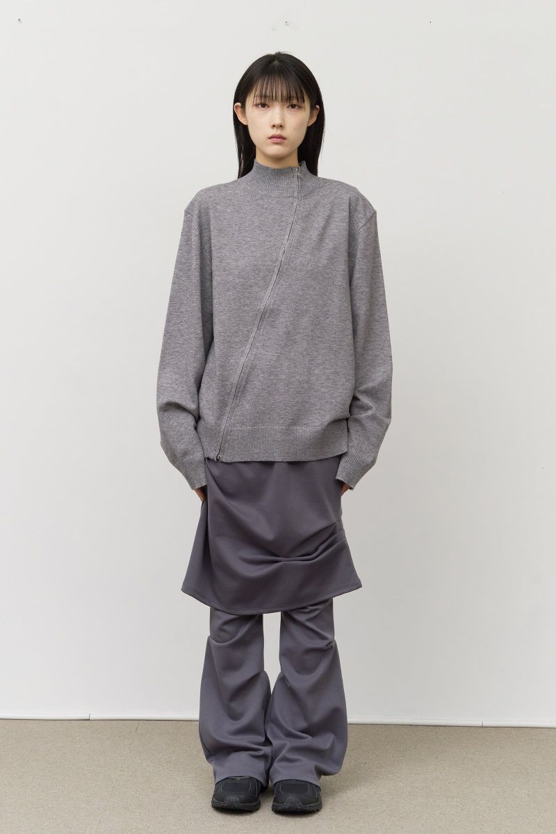 Nito Slash Knitted Zip Up