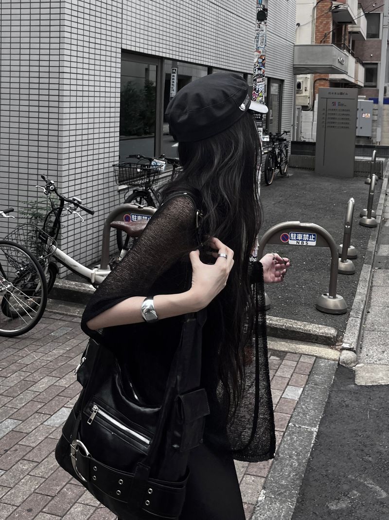 y2k belt motor shoulder bag