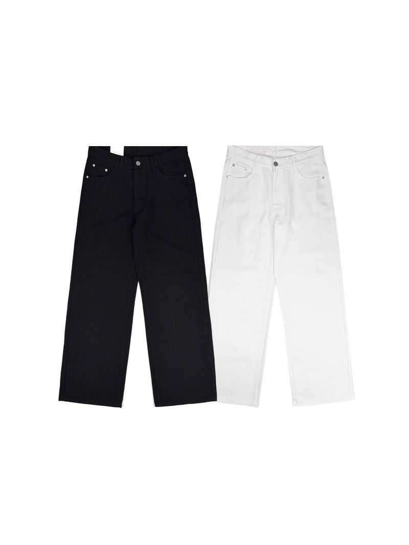 RO Relaxed Semi-Wide Cotton Pants (2C)
