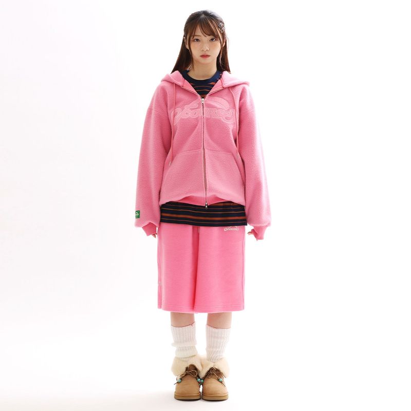 OFCOURSEWHYNOT（オブコースワイノット）の「ラディアントアーク バミューダパンツ_ピンク（パンツ）」