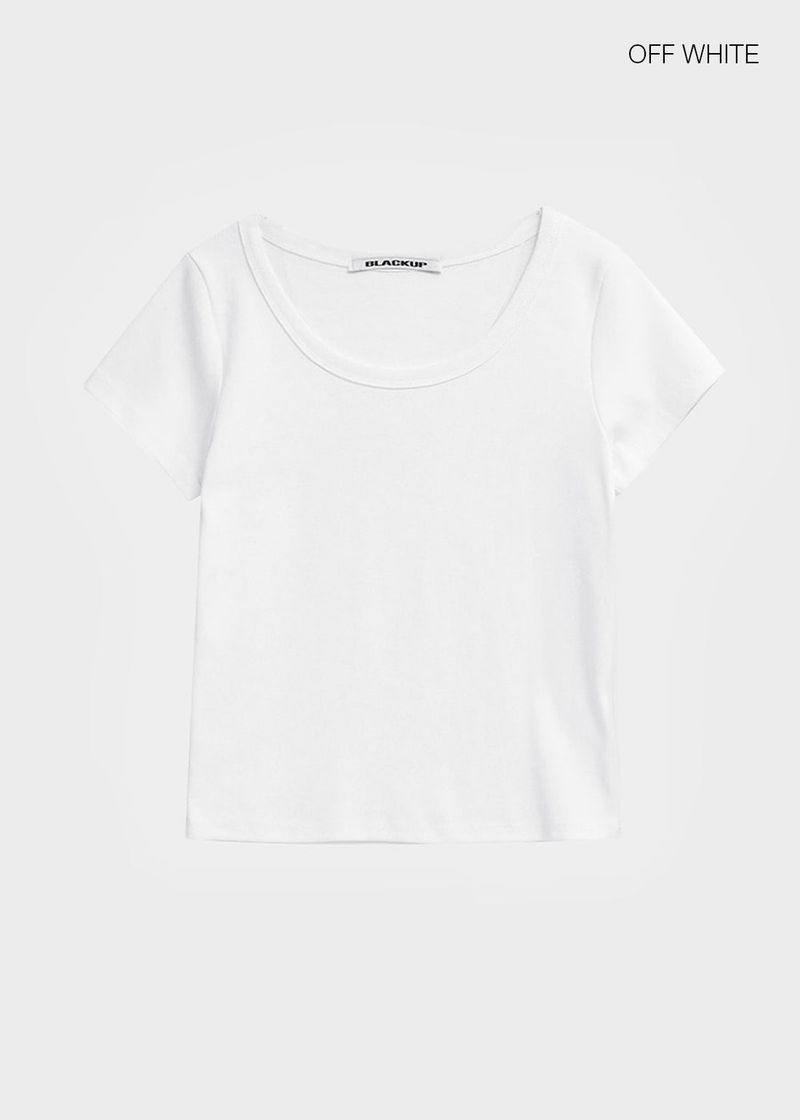[B-BASIC] Standard U-Neck Short Sleeve T-Shirt (3SIZE)