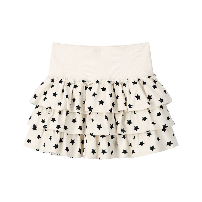 Star CanCan Mini Skirt - IVORY