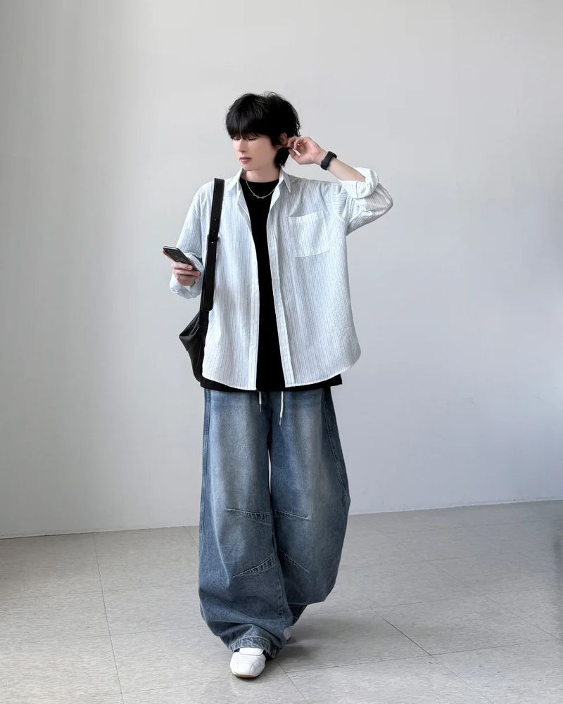 Newlan Stripe Over Shirt