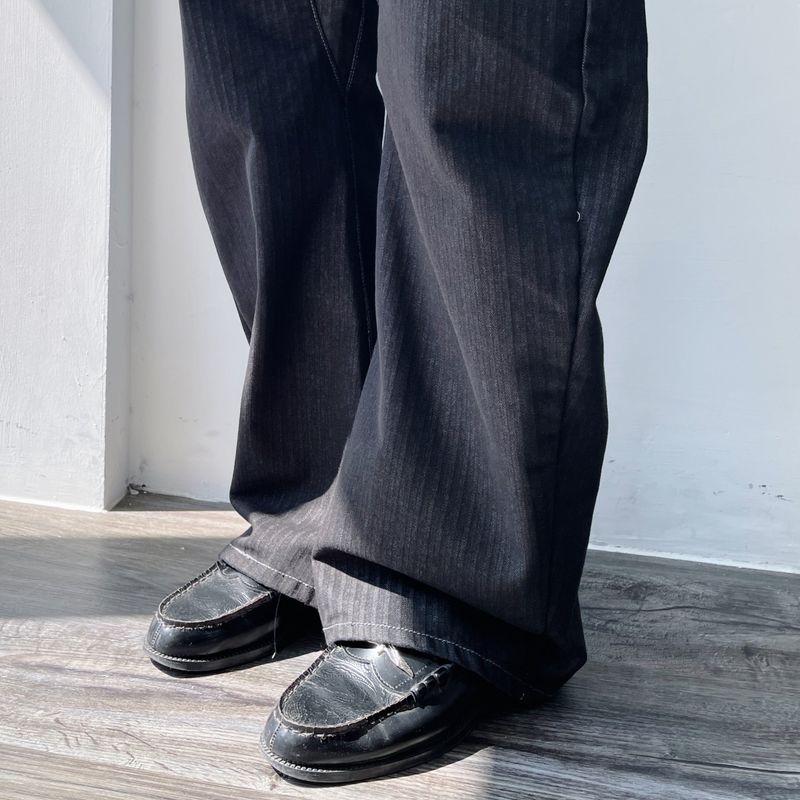 Vibe Pinstripe Boxy Trousers