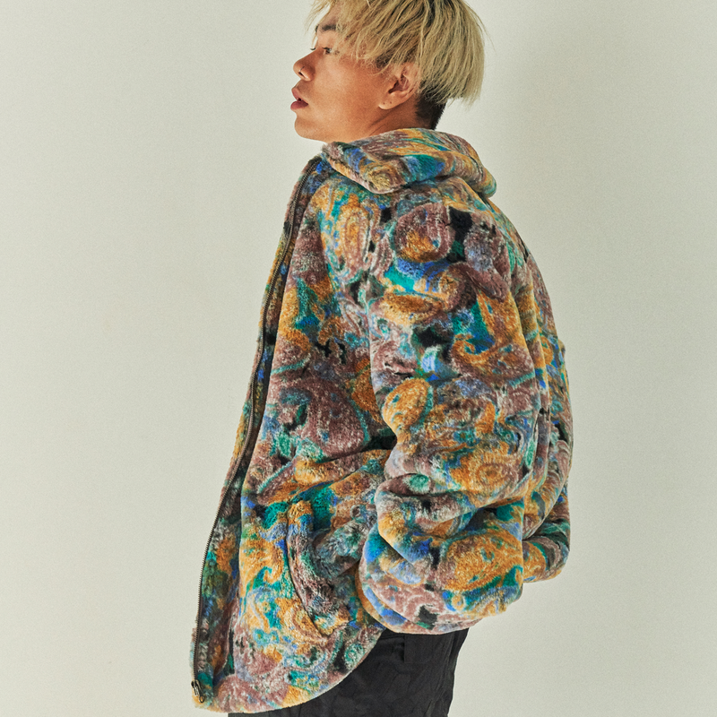SAND FLOWER FUR JACKET