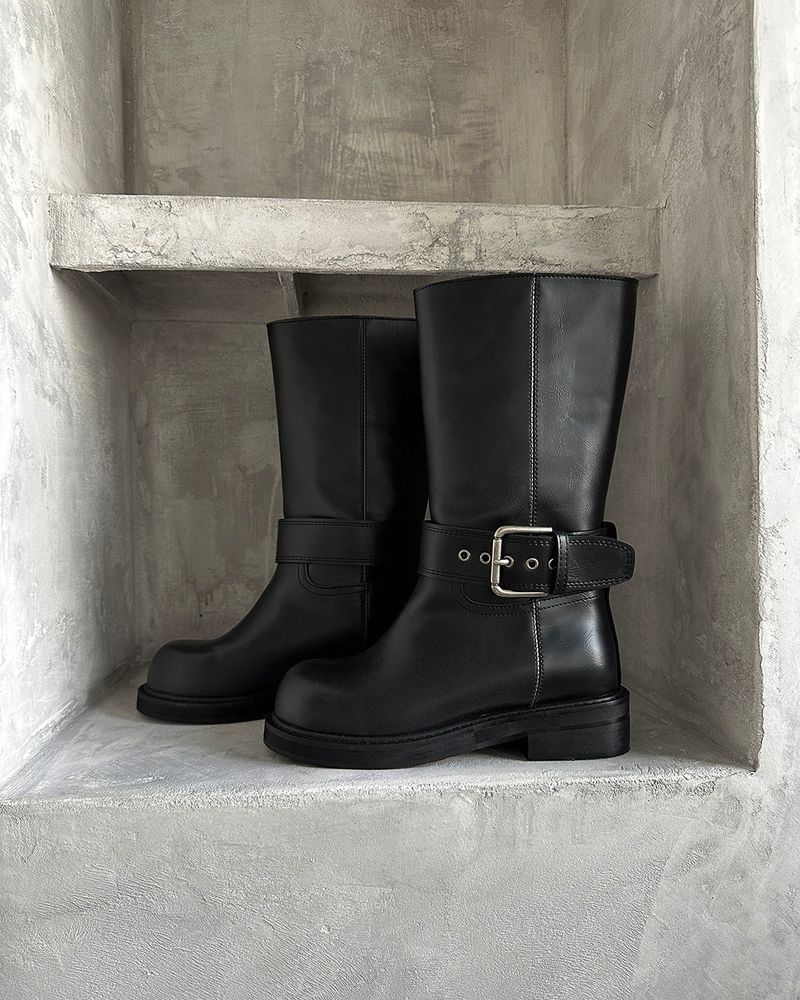 Buckle 4 cm Middle Boots