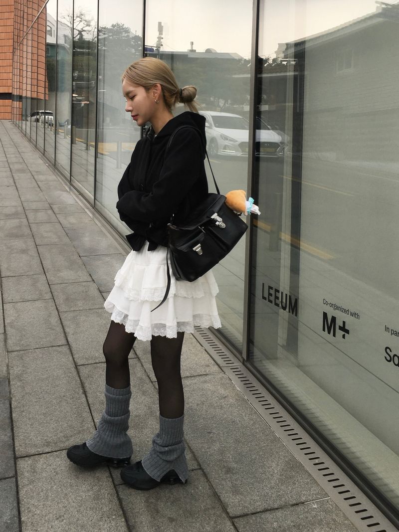 Slit Wave Golji Leg Warmers (3c)