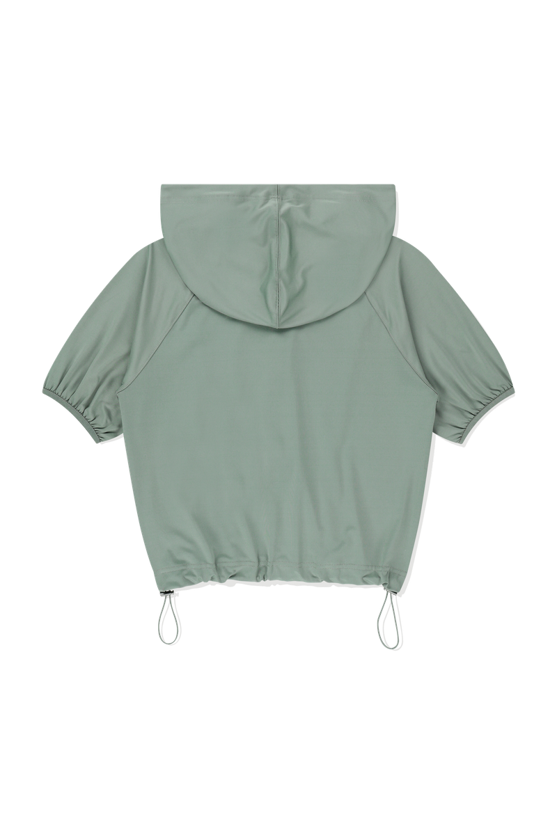 FLOWER EYELET HOOD JACKET