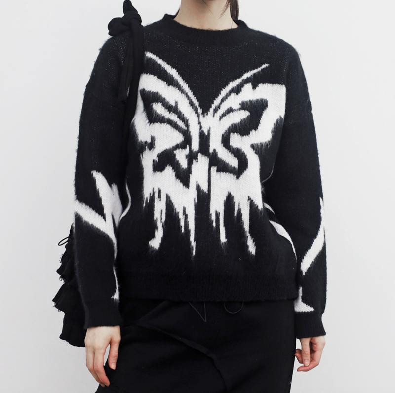 NONCODE（ノンコード）の「Hean Butter Fly Knit（Tops）」