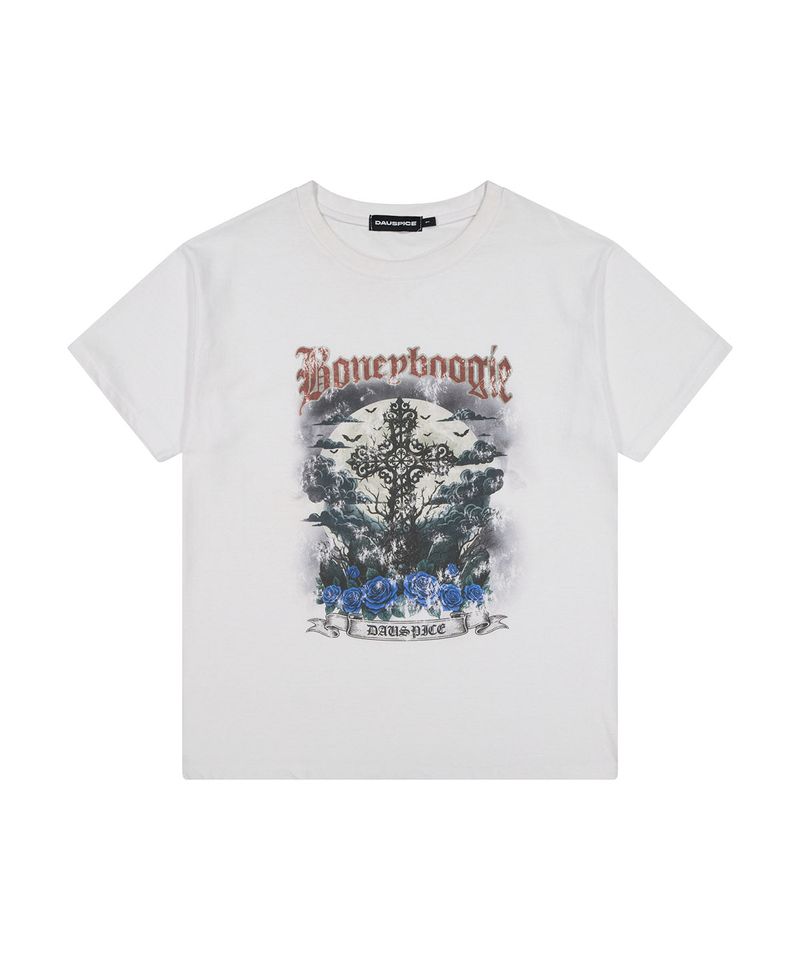 (DUC) BB Cross Graphic T-Shirt White
