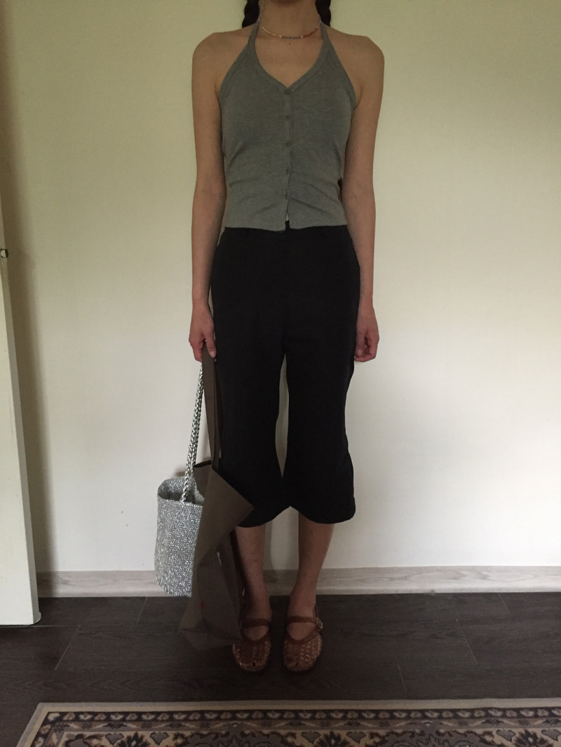 Linear Capri Pants (2color)