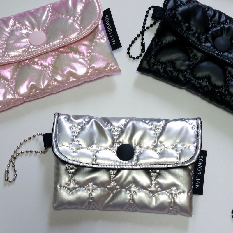 Simple Card wallet _Heart Pink