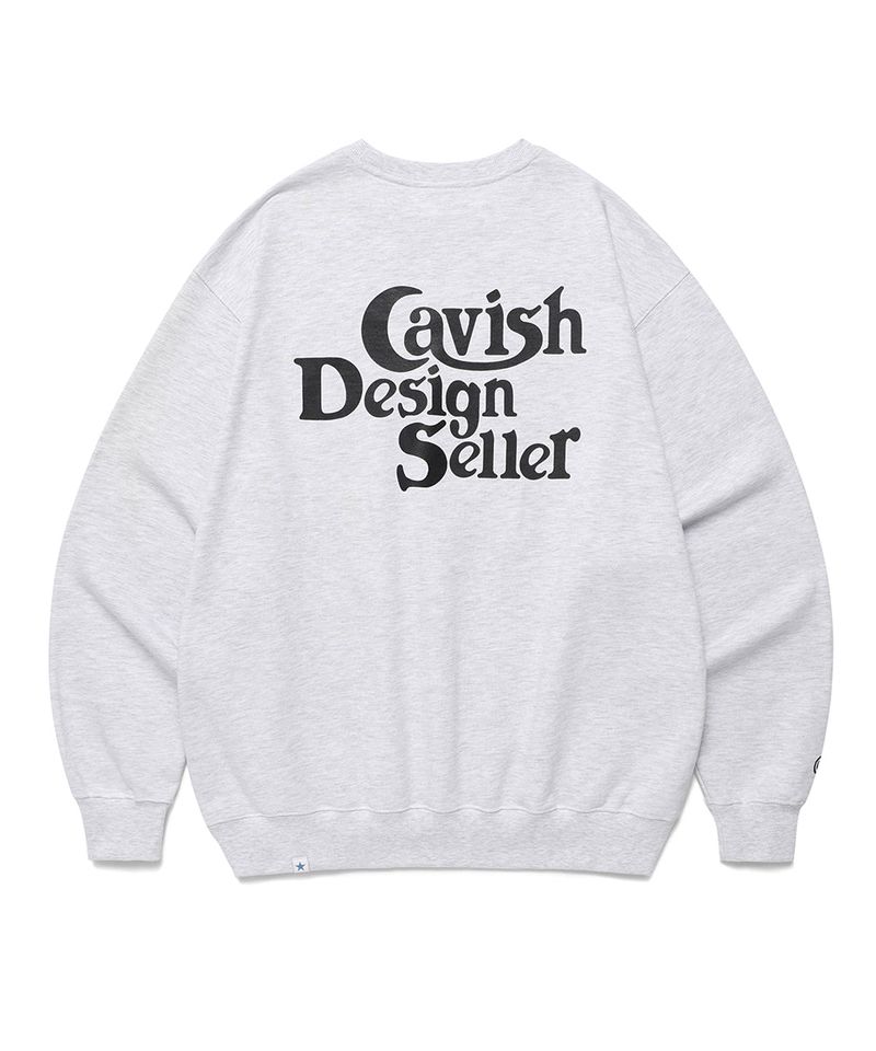 cavish（カビシ）の「ベストセラーロゴスウェットシャツ ライトグレー(CV2EFUM441A)（トップス）」