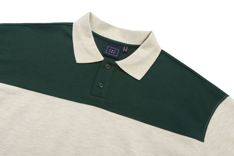 STRIPE RUGBY POLO_GREEN