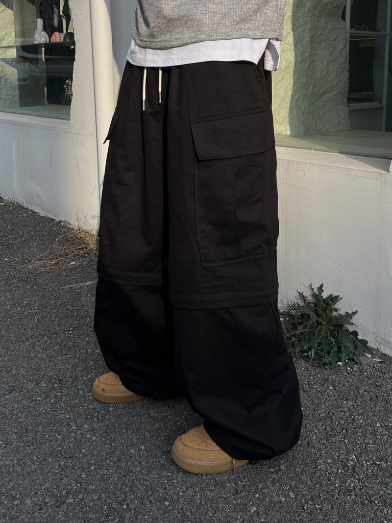 Convertible Wide Cotton Pants (5 Colors)
