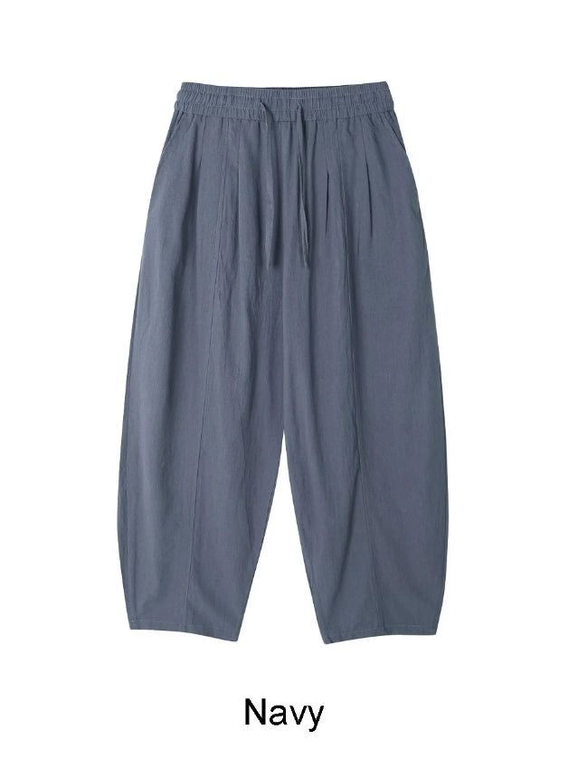 Diel Linen Pintuck Banding Pants