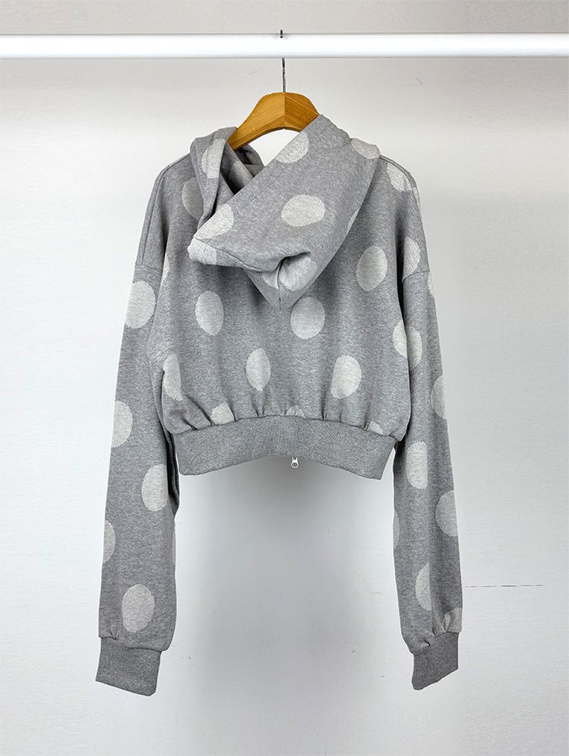 DOT HOOD ZIP-UP (2C)