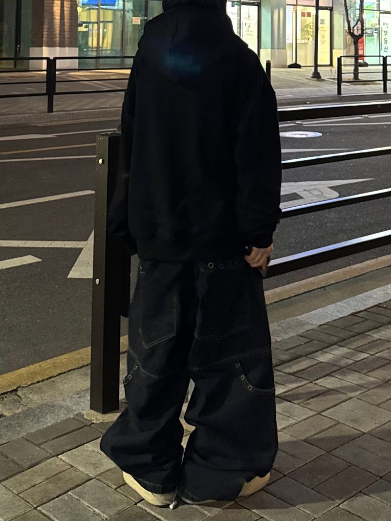 アイレットポケットバルーンデニムパンツ