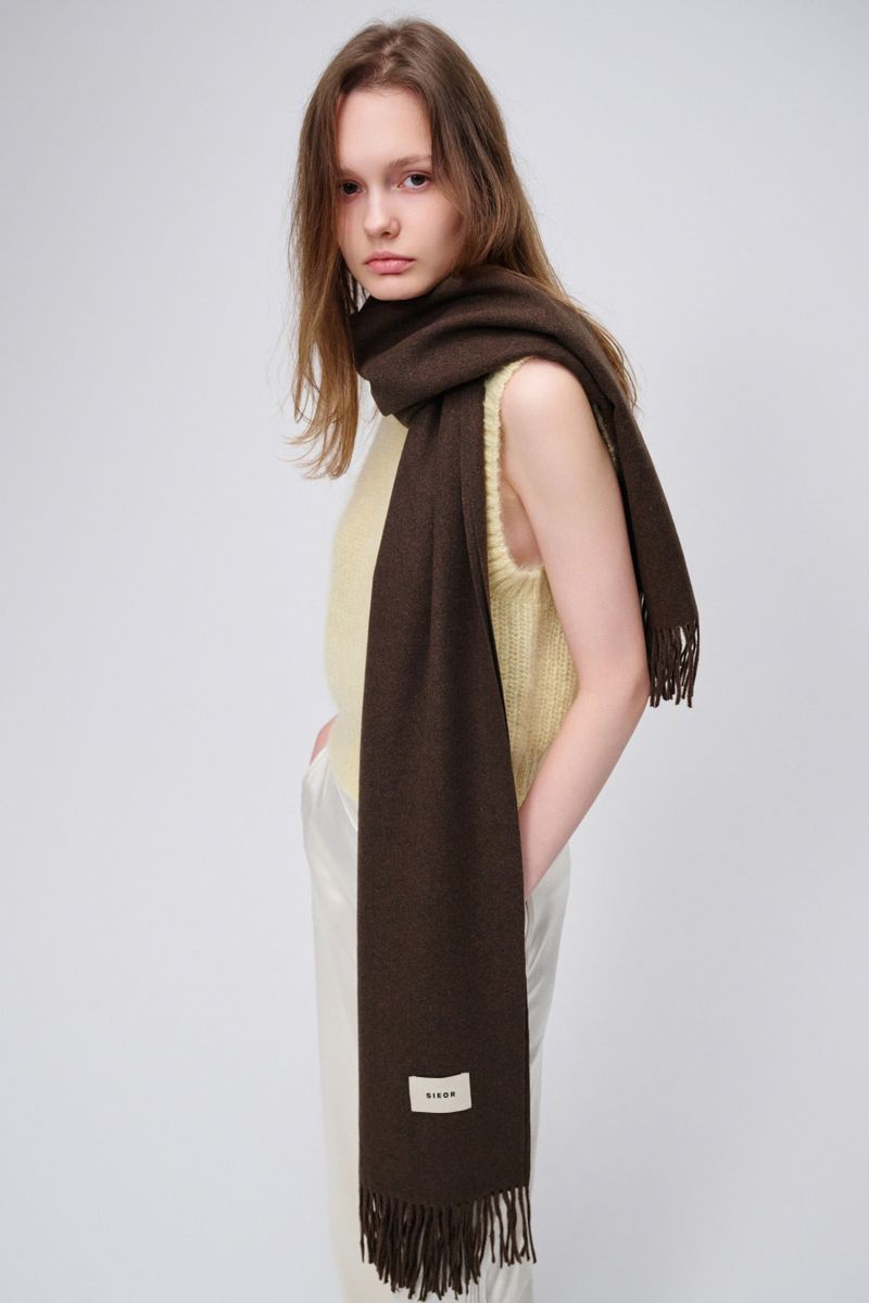 MARIEBEAR muffler_darkbrown