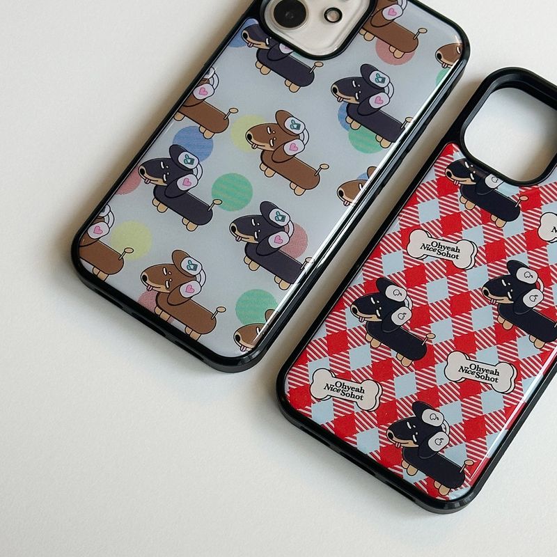 ヴィンテージダックスフンドエポキシフォンケース